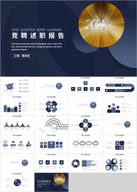 蓝色竞聘述职报告PPT