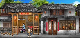 复古80后90后重庆小面背景墙