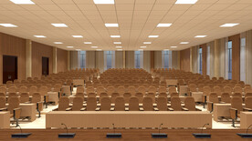 礼堂设计案例效果图
