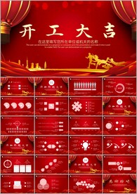 喜庆新年企业开工仪式PPT