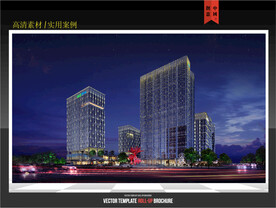 建筑立面照明创意效果图