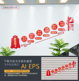 安全生产楼梯文化墙