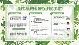 预防防治肺结核宣传栏