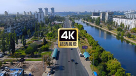 现代城市街区风景