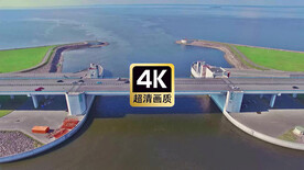 现代跨海大桥美景