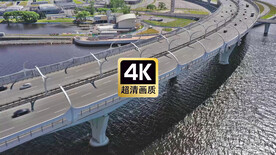 海上跨海大桥美景