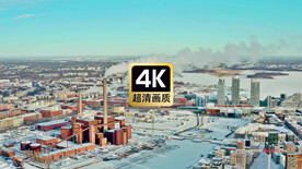 冬季城市街区风景