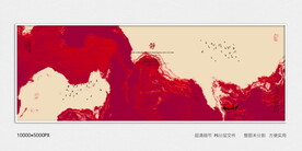 抽象禅意水墨肌理装饰画