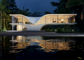 公共建筑夜景效果图