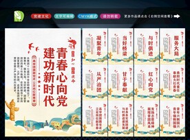 共青团展板 