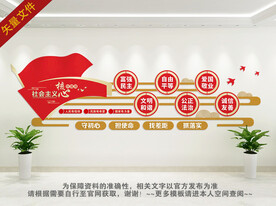 社会主义核心价值观背景墙