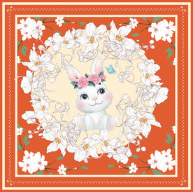 兔子方巾