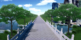 道路绿化设计案例效果图