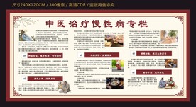 中医治疗慢性病宣传栏