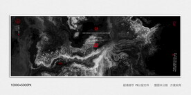 抽象禅意水墨画