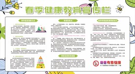 春季健康教育宣传栏