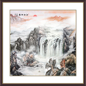 江山如画旭日东升