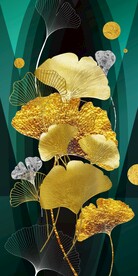 抽象银杏叶玄关