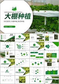 大棚蔬菜种植基地有机蔬菜ppt