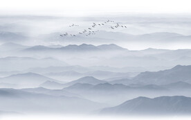 意境水墨山水画