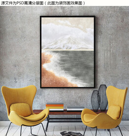 海边油画风景装饰画