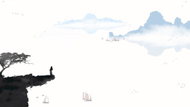 意境水墨山水画