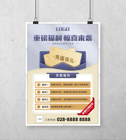 充值福利海报