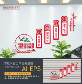 信访楼梯文化墙