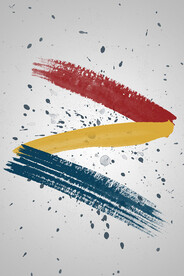 水墨喷溅墨渍毛笔笔刷素材