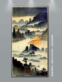 水墨山水装饰画