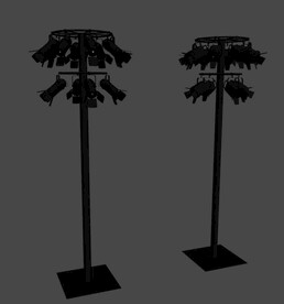 车柱灯3d模型