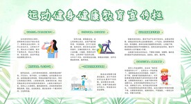 运动健身健康教育宣传栏