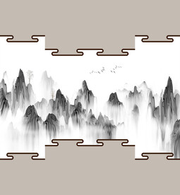 高清分层透明底推拉门打印图