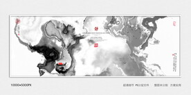 水墨禅意图案