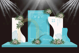 简约婚礼舞台布置