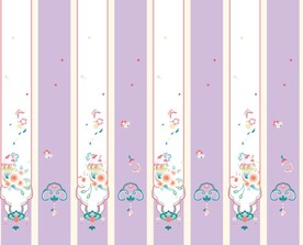 汉服紫色蛋糕兔子