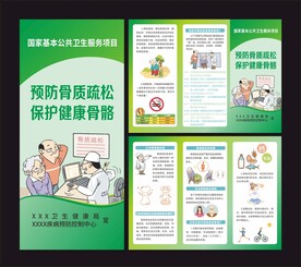 预防骨质疏松三折页