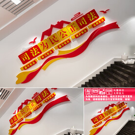 司法为民楼道文化墙