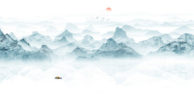 禅意山水画