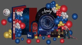 蓝色星空  男宝宝生日宴