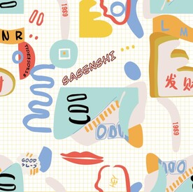 白色 线条 涂鸦