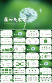 绿色清新蒲公英教育教学PPT