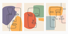 抽象艺术线条装饰画