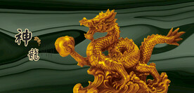 龙雕塑中国龙