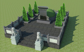 墓地坟墓设计案例效果图