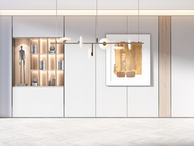 现代极简 轻奢餐厅 3D场景