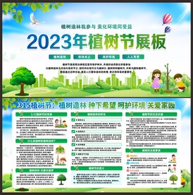 植树节宣传栏