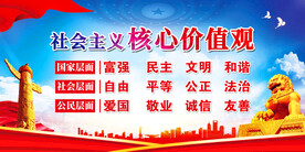 核心价值观展板