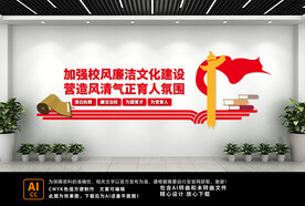 廉洁校园文化墙