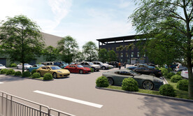 停车场园林效果图